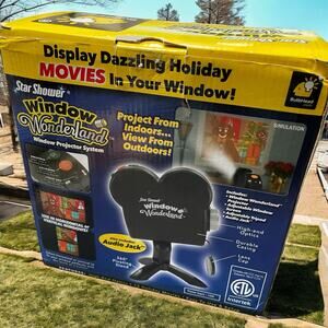 Star Shower Window Wonderland Projector 6 Halloween Christmas Movies Yard Decor